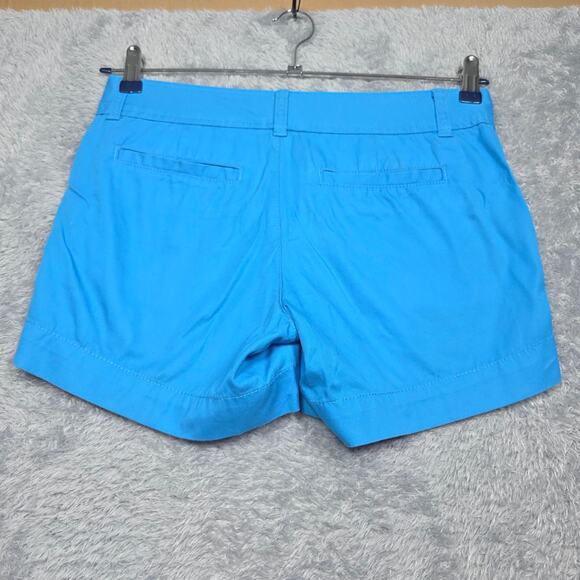 Lilly Pulitzer Blue Callahan Cotton Shorts Size 0 - Picture 4 of 8